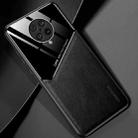 For Xiaomi Redmi K30 Ultra All-inclusive Leather + Organic Glass Protective Case with Metal Iron Sheet(Black) - 1