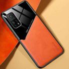 For Xiaomi Mi 10T Pro All-inclusive Leather + Organic Glass Protective Case with Metal Iron Sheet(Yellow) - 1