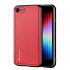 For iPhone SE 2022 / SE 2020 / 8 / 7 DUX DUCIS Fino Series PU + TPU Protective Case(Red) - 1