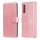 For LG Velvet 4G / Velvet 5G / G9 Classic Calf Texture PU + TPU Horizontal Flip Leather Case, with Holder & Card Slots & Wallet(Rose Gold) - 1