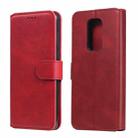 For Motorola Moto G9 Play Classic Calf Texture PU + TPU Horizontal Flip Leather Case, with Holder & Card Slots & Wallet(Red) - 1