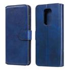 For Motorola Moto G9 Play Classic Calf Texture PU + TPU Horizontal Flip Leather Case, with Holder & Card Slots & Wallet(Blue) - 1