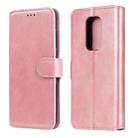 For Motorola Moto G9 Play Classic Calf Texture PU + TPU Horizontal Flip Leather Case, with Holder & Card Slots & Wallet(Rose Gold) - 1