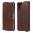 For Motorola Moto G9 Plus Classic Calf Texture PU + TPU Horizontal Flip Leather Case, with Holder & Card Slots & Wallet(Brown) - 1