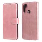 For OPPO A53 / A53S / A32 Classic Calf Texture PU + TPU Horizontal Flip Leather Case, with Holder & Card Slots & Wallet(Rose Gold) - 1