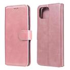 For OPPO F17 / A73 Classic Calf Texture PU + TPU Horizontal Flip Leather Case, with Holder & Card Slots & Wallet(Rose Gold) - 1