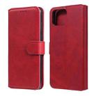 For OPPO F17 Pro / A93 Classic Calf Texture PU + TPU Horizontal Flip Leather Case, with Holder & Card Slots & Wallet(Red) - 1