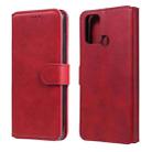 For OPPO Realme 7i / C17 Classic Calf Texture PU + TPU Horizontal Flip Leather Case, with Holder & Card Slots & Wallet(Red) - 1