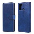 For OPPO Realme 7i / C17 Classic Calf Texture PU + TPU Horizontal Flip Leather Case, with Holder & Card Slots & Wallet(Blue) - 1