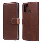 For OPPO Realme 7i / C17 Classic Calf Texture PU + TPU Horizontal Flip Leather Case, with Holder & Card Slots & Wallet(Brown) - 1