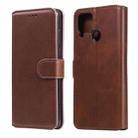 For OPPO Realme C15 / C12 Classic Calf Texture PU + TPU Horizontal Flip Leather Case, with Holder & Card Slots & Wallet(Brown) - 1