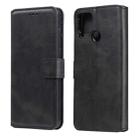 For OPPO Realme C15 / C12 Classic Calf Texture PU + TPU Horizontal Flip Leather Case, with Holder & Card Slots & Wallet(Black) - 1