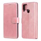 For OPPO Realme C15 / C12 Classic Calf Texture PU + TPU Horizontal Flip Leather Case, with Holder & Card Slots & Wallet(Rose Gold) - 1