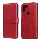 For Google Pixel 5 Classic Calf Texture PU + TPU Horizontal Flip Leather Case, with Holder & Card Slots & Wallet(Red) - 1