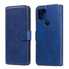 For Google Pixel 5 Classic Calf Texture PU + TPU Horizontal Flip Leather Case, with Holder & Card Slots & Wallet(Blue) - 1