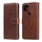 For Google Pixel 5 Classic Calf Texture PU + TPU Horizontal Flip Leather Case, with Holder & Card Slots & Wallet(Brown) - 1