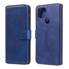 For Google Pixel 5 XL / Pixel 4a 5G Classic Calf Texture PU + TPU Horizontal Flip Leather Case, with Holder & Card Slots & Wallet(Blue) - 1