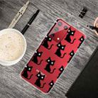 For Samsung Galaxy S21+ 5G Shockproof Painted Transparent TPU Protective Case(Black Cat) - 1