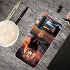 For Huawei P Smart 2021 Shockproof Painted Transparent TPU Protective Case(Desert Lion) - 1