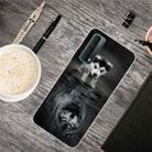 For Huawei P Smart 2021 Shockproof Painted Transparent TPU Protective Case(Reflected Wolf) - 1