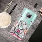 For Xiaomi Mi 10T Lite 5G Shockproof Painted Transparent TPU Protective Case(Doll Bear) - 1