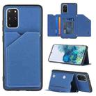 For Samsung Galaxy S20+ Skin Feel PU + TPU + PC Back Cover Shockproof Case with Card Slots & Holder & Photo Frame(Royal Blue) - 1