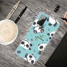 For Samsung Galaxy A02s Shockproof Painted Transparent TPU Protective Case(Smiling Panda) - 1