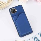 For OPPO F17 Skin Feel PU + TPU + PC Back Cover Shockproof Case with Card Slots & Holder & Photo Frame(Royal Blue) - 6