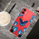 For iPhone 12 mini Shockproof Painted Transparent TPU Protective Case (Dream Butterfly) - 1