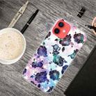 For iPhone 12 mini Shockproof Painted Transparent TPU Protective Case (Starry Chrysanthemum) - 1