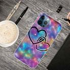 For iPhone 12 Pro Max Shockproof Painted Transparent TPU Protective Case(Starry Love) - 1