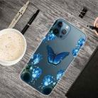 For iPhone 12 Pro Max Shockproof Painted Transparent TPU Protective Case(Dream Butterfly) - 1