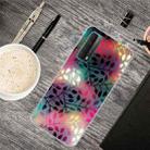 For Huawei P Smart 2021 Shockproof Painted Transparent TPU Protective Case(Fluorescent Branches) - 1