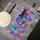 For Huawei P Smart 2021 Shockproof Painted Transparent TPU Protective Case(Starry Love) - 1