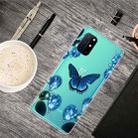 For OnePlus 8T Shockproof Painted Transparent TPU Protective Case(Dream Butterfly) - 1