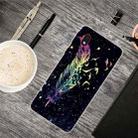 For Samsung Galaxy A01 Core Shockproof Painted Transparent TPU Protective Case(Colorful Feathers) - 1