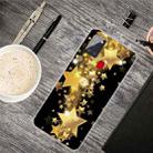 For Samsung Galaxy A21s Shockproof Painted Transparent TPU Protective Case(Gold Star) - 1