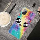 For Samsung Galaxy A41 Shockproof Painted Transparent TPU Protective Case(Starry Cute Cat) - 1