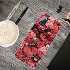 For Samsung Galaxy A71 Shockproof Painted Transparent TPU Protective Case(Many Red Roses) - 1