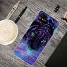 For Samsung Galaxy M51 Shockproof Painted Transparent TPU Protective Case(Purple Tiger) - 1