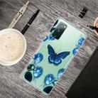 For Samsung Galaxy S20 FE Shockproof Painted Transparent TPU Protective Case(Dream Butterfly) - 1