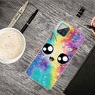For Samsung Galaxy A12 Shockproof Painted Transparent TPU Protective Case(Starry Cute Cat) - 1