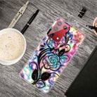 For Samsung Galaxy S21+ 5G Shockproof Painted Transparent TPU Protective Case(Starry Rose) - 1