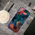 For Samsung Galaxy S21 Ultra 5G Shockproof Painted Transparent TPU Protective Case(Watercolor Ink) - 1