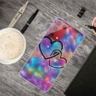 For Samsung Galaxy S21 Ultra 5G Shockproof Painted Transparent TPU Protective Case(Starry Love) - 1