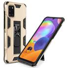 For Samsung Galaxy A31 Soldier Armor Shockproof TPU + PC Magnetic Protective Case with Holder(Gold) - 1