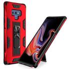 For Samsung Galaxy Note 9 Soldier Armor Shockproof TPU + PC Magnetic Protective Case with Holder(Red) - 1