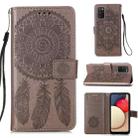 For Samsung Galaxy A02s Dream Catcher Printing Horizontal Flip Leather Case with Holder & Card Slots & Wallet & Lanyard(Brown) - 1