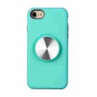 TPU+PC 2 in 1 Shockproof Case with Magnetic Round Car Holder For iPhone SE 2022 / SE 2020 / 8 / 7(Green) - 1