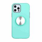 TPU+PC 2 in 1 Shockproof Case with Magnetic Round Car Holder For iPhone 12 Pro Max(Green) - 1